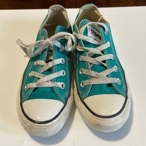 Turquoise converse unisex